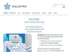 Tablet Screenshot of enluxtrawoundcare.com